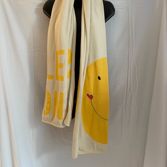 Anthropologie Accessories - Anthropologie Yellow and Cream Knit Scarf